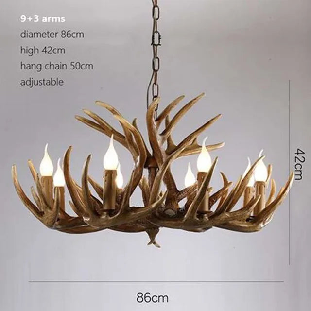 DecorBites™ Antler Pendant Chandelier for Home Decor and Lighting Fixtures