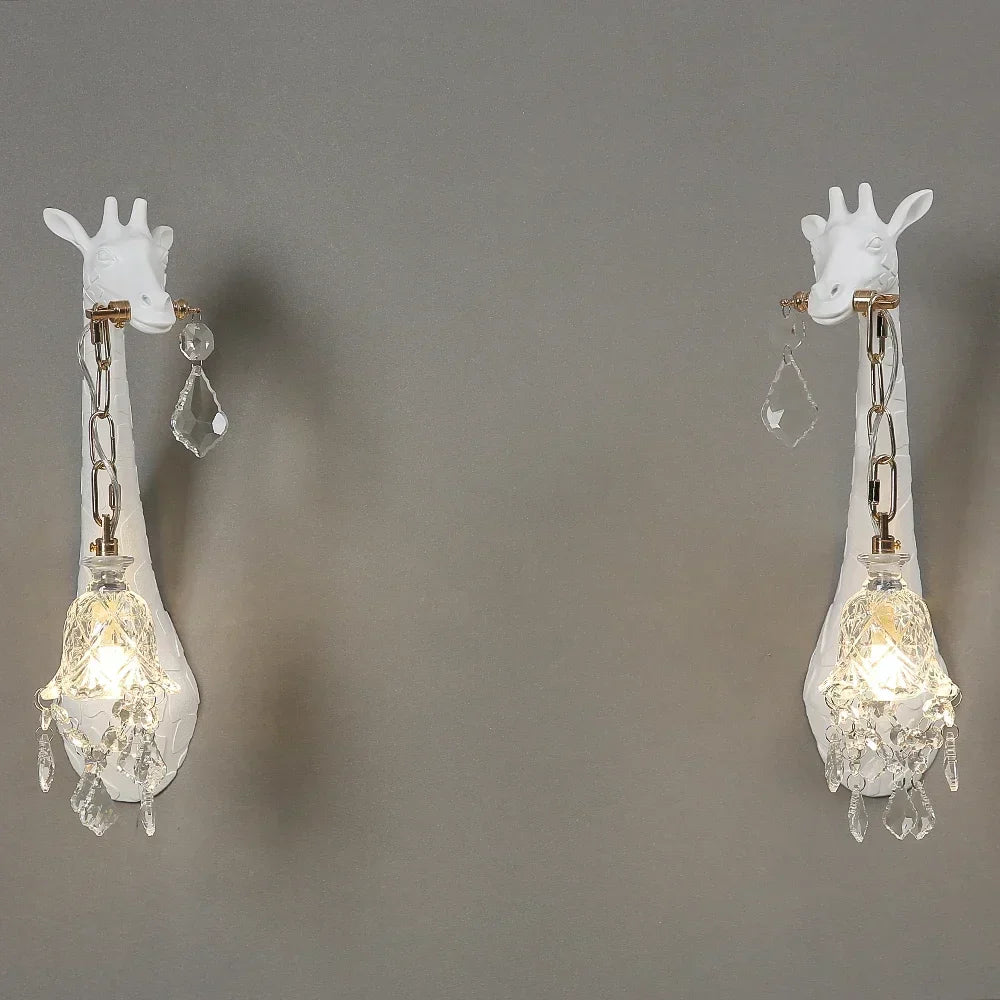 DecorBites™ Giraffe Resin Wall Lamp Sconce Light for Bedside & Living Room Decor