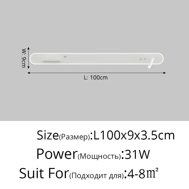 DecorBites™ Bedside Wall Lamps with Switch, USB Port, Wireless Charging for Home Bedroom