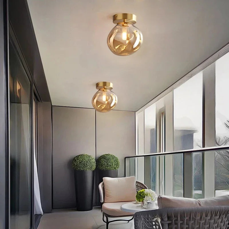 DecorBites™ LED Glass Ceiling Chandeliers for Home Indoor Lighting