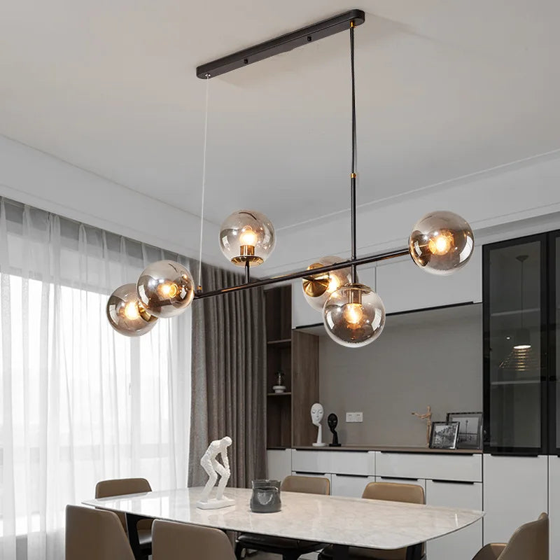 DecorBites™ Glass Ball Pendant Lamps for Home Decor and Lighting Fixtures