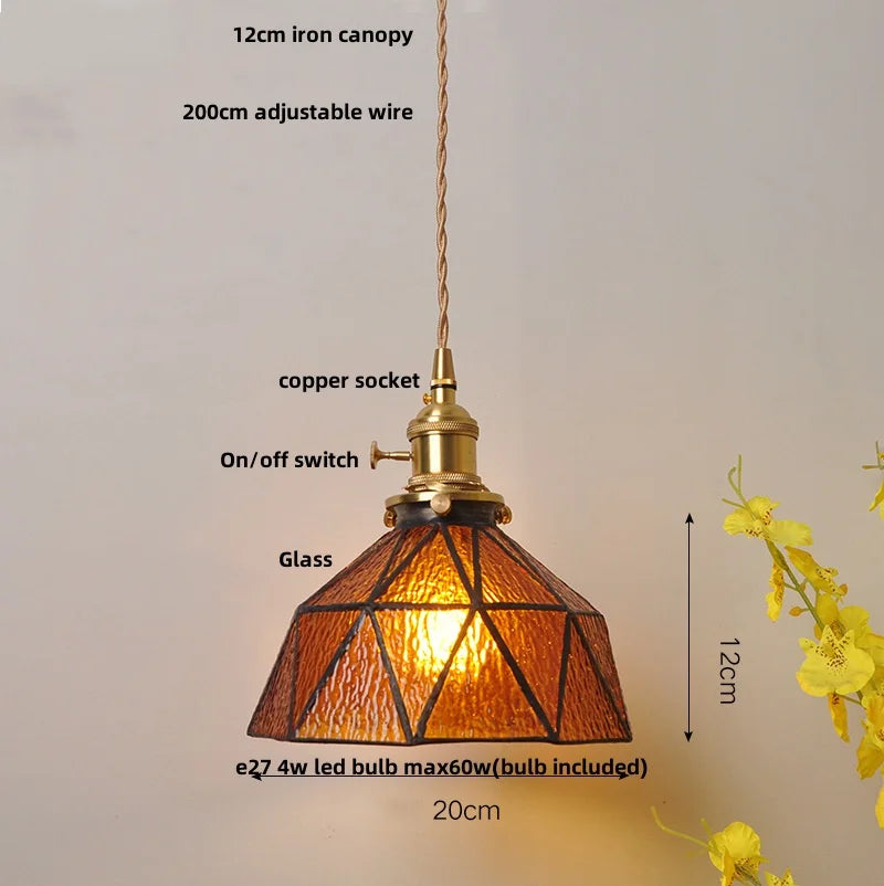 DecorBites™ Glass Flower LED Pendant Light Fixture for Modern Luxury Home Decor