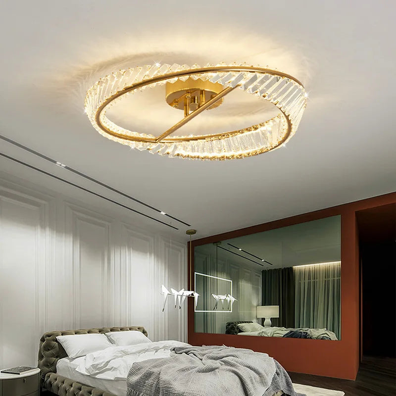 DecorBites™ Crystal LED Chandelier Ceiling Lamps - Modern Luxury Indoor Lighting Fixtures