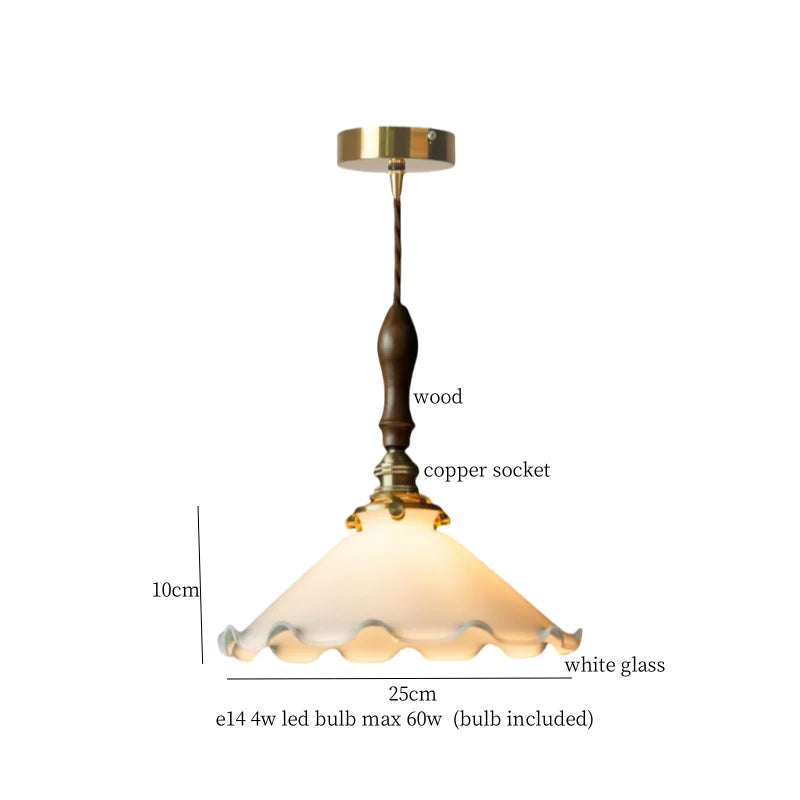 DecorBites™ Japanese Glass LED Pendant Lamp for Cafe, Loft, Restaurant, Living Room, Kitchen