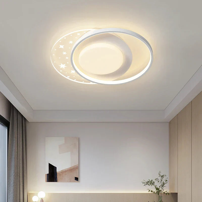 DecorBites™ LED Round Ceiling Light – Modern Nordic Indoor Lamp for Living Room, Bedroom, Dining Room
