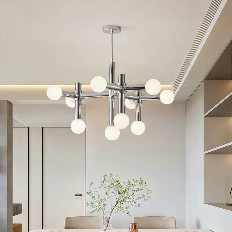 DecorBites™ Bauhaus Glass Hanging Ceiling Lamps LED Chandelier Room Decor for Living Bedroom