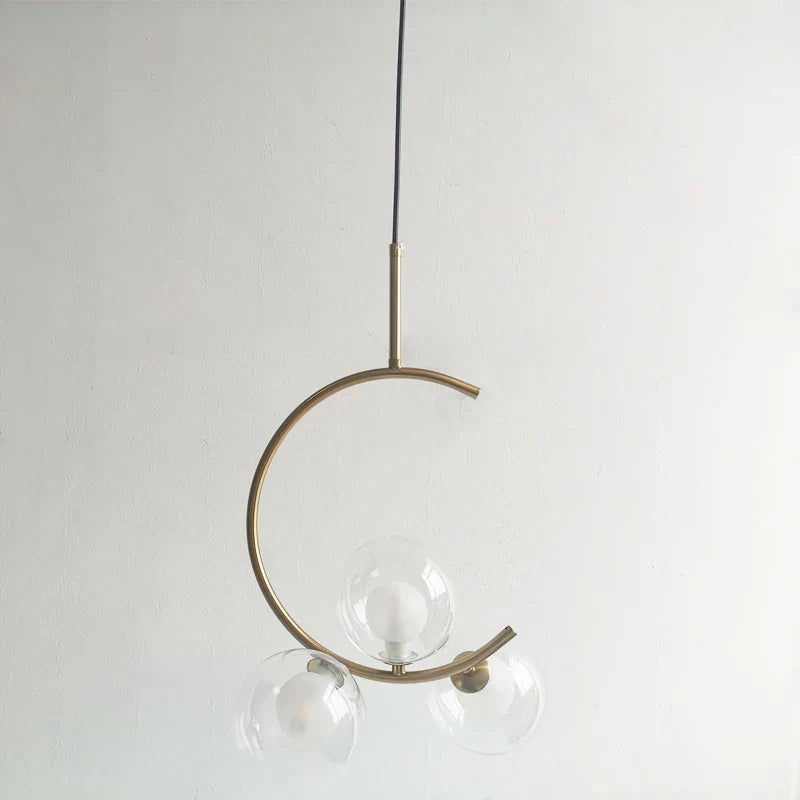 DecorBites™ Glass Ball LED Chandelier for Dining Room, Kitchen, Bedroom, Bar