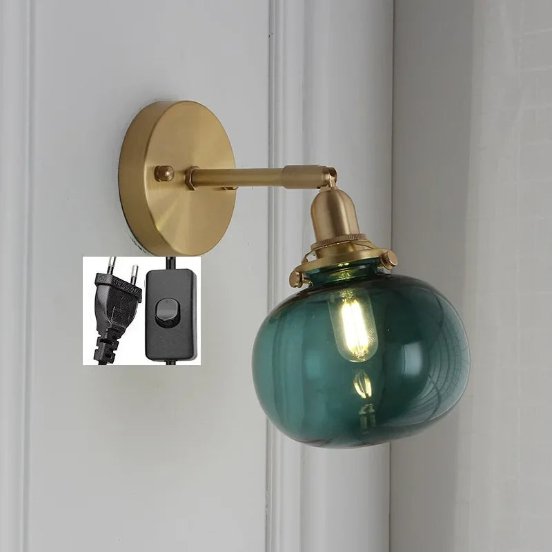 DecorBites™ Glass Ball Wall Sconce Modern Wandlamp Stair Light for Bedroom Bathroom Mirror