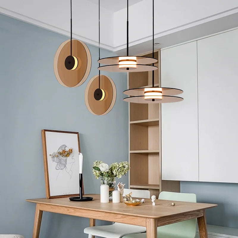 DecorBites™ Amber Smoke Gray Glass Pendant Lamp for Dining Room & Bar Decor