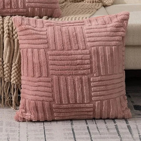 DecorBites™ Geometric Design Cushion Cover Set for Stylish Sofa Decor Home Living