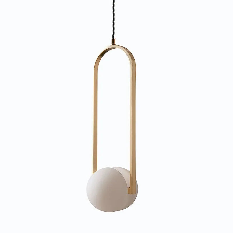 DecorBites™ Golden Chandelier LED Pendant Lights Iron Glass Decorative Lighting