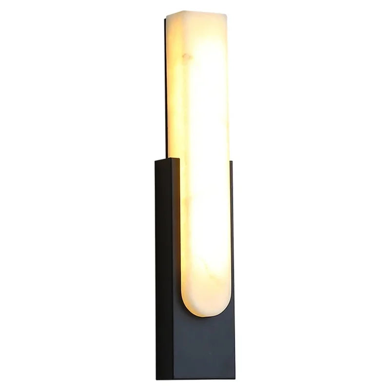 DecorBites™ Grey Metal LED Marble Wall Sconce Lamp for Nordic Modern Bedroom