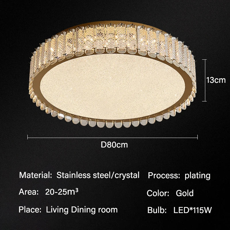 DecorBites™ Crystal LED Ceiling Lights for Modern Home Decor Lighting