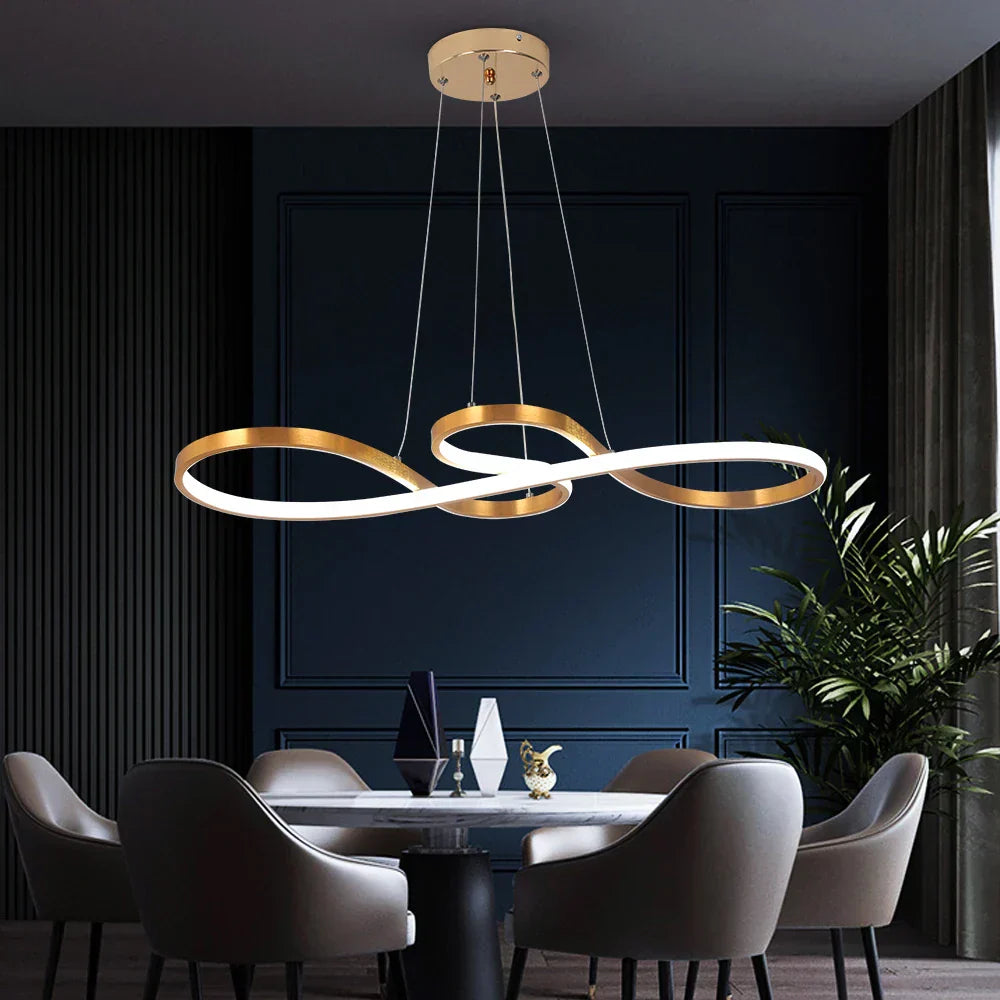 DecorBites™ Acrylic Chandelier LED Ceiling Light Minimalist Design for Dining Room