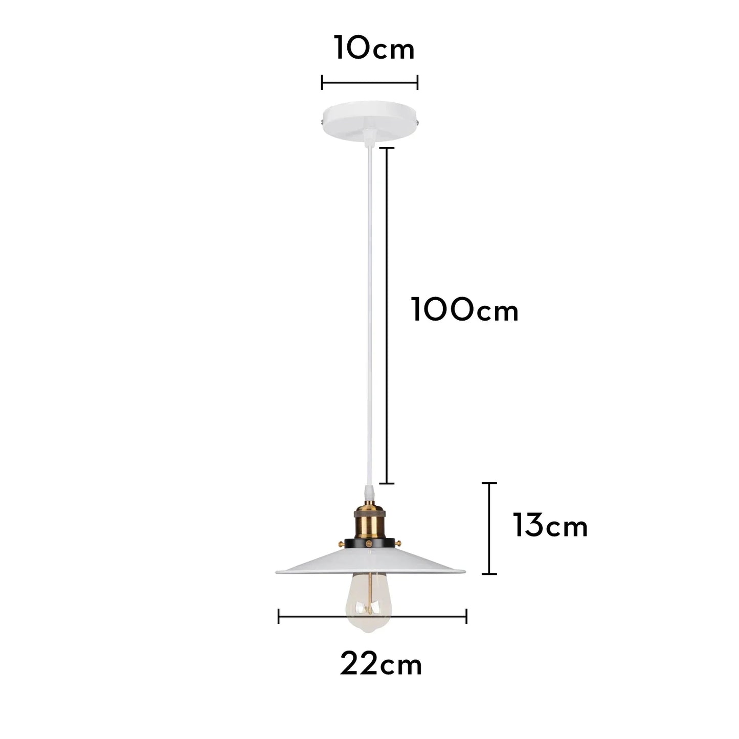 DecorBites™ Iron Pendant Light for Dining Room, Kitchen, and Bedroom