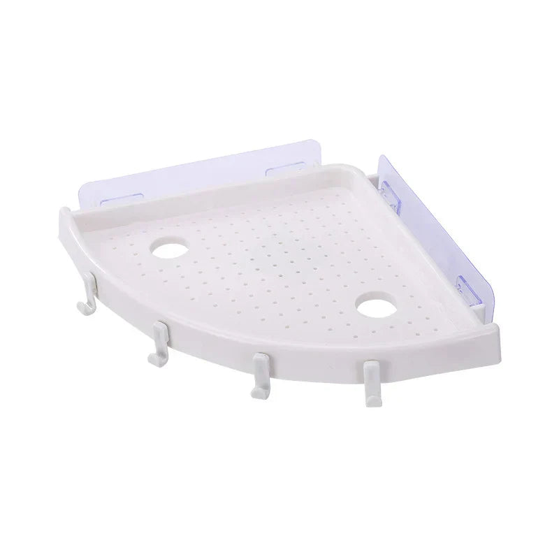 DecorBites™ Bathroom Shelf Organizer Caddy Plastic Wall Holder Storage for Shower Essentials