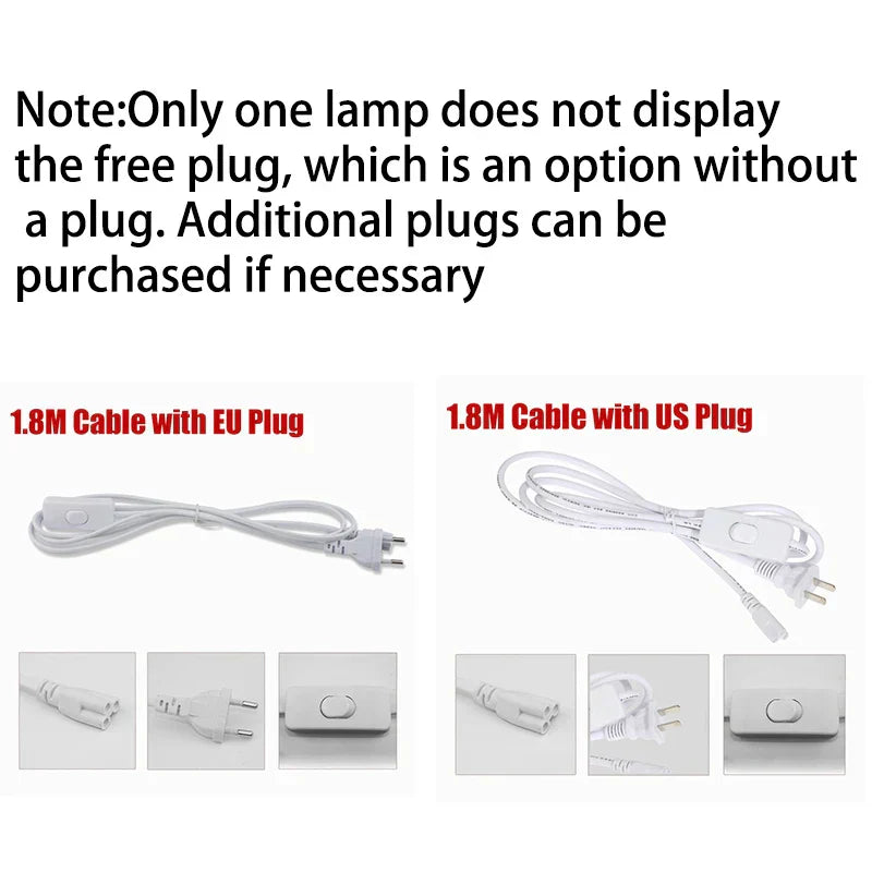 DecorBites™ LED Tube Fixture Lamp Light 220V for Living Room Lighting