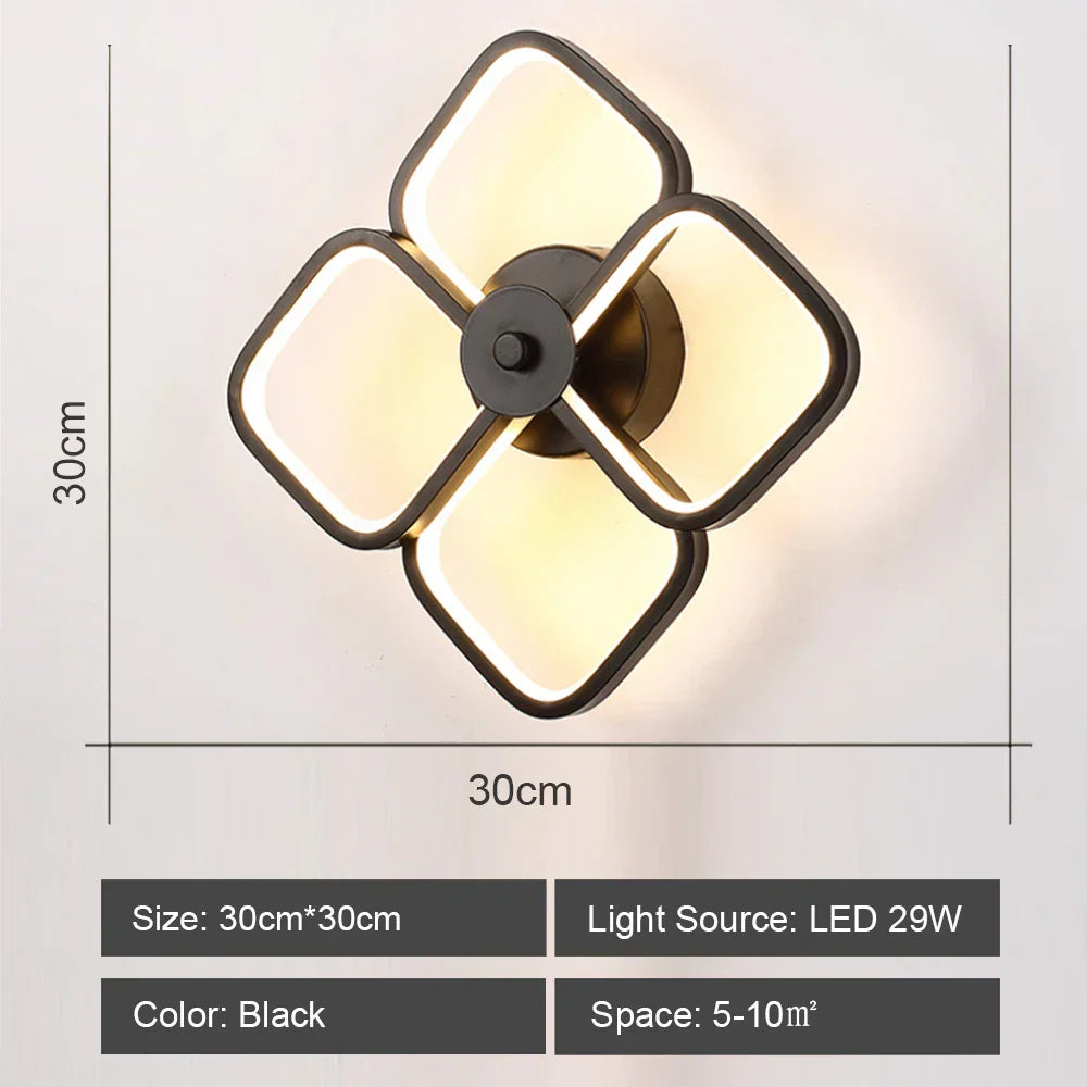 DecorBites™ LED Acrylic Wall Light Shade for Bedroom Living Room Home décor