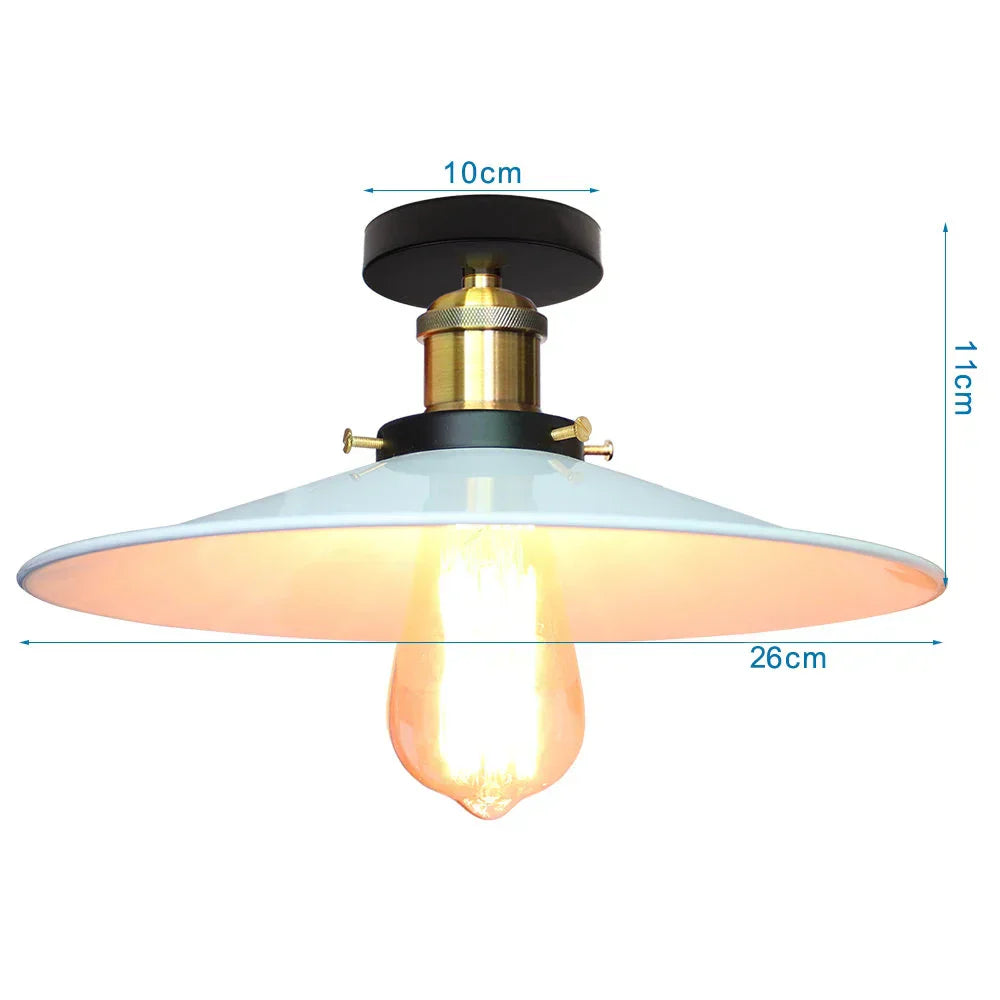 DecorBites™ Industrial Flush Mount Light for Home Decor in Bedroom, Kitchen, Living Room