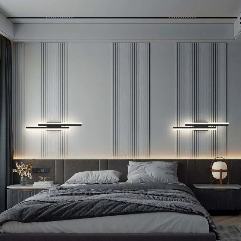 DecorBites™ Black 12W LED Wall Sconce Lamp for Bedroom & Living Room
