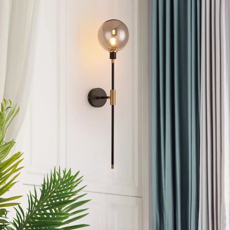 DecorBites™ Glass Ball Wall Lamp for Modern Home Decor & Lighting Fixture