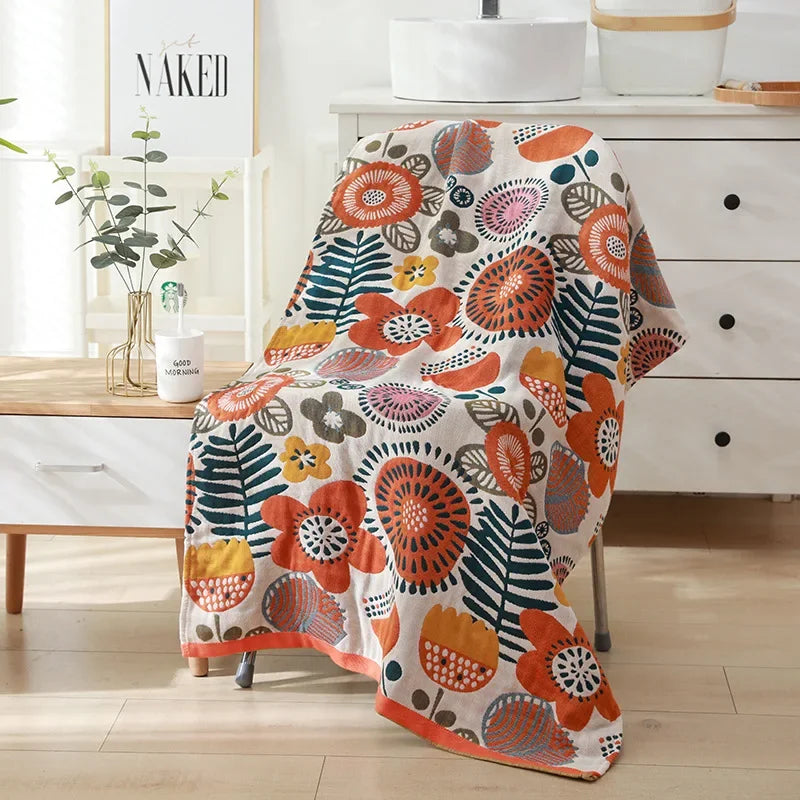 DecorBites™ Cotton Bath Towel - Soft & Absorbent 80x160cm - Large & Luxurious