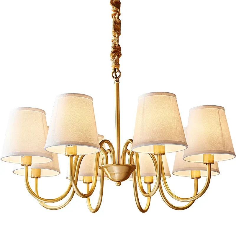 DecorBites™ Copper American Chandelier: Modern Luxury for Living Room, Bedroom, and Restaurant