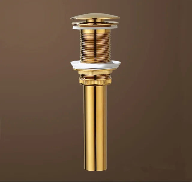 DecorBites™ Brass Round Siphon P-Trap Set with Pop-Up Drainer Gun Grey