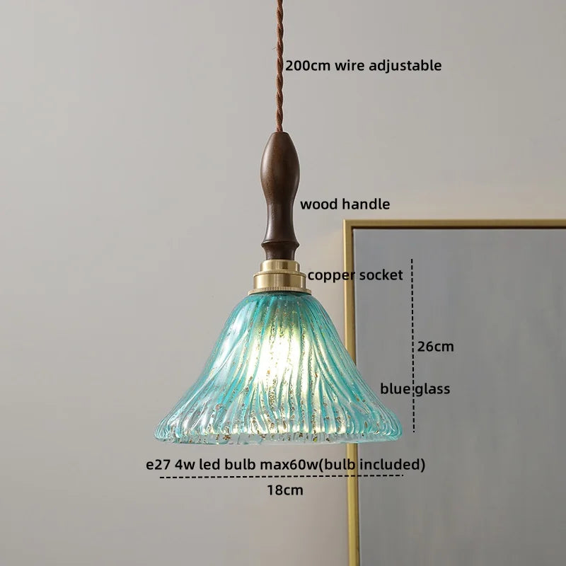 DecorBites™ Glass Copper LED Pendant Lights - Modern Home Decor Hanging Lamp