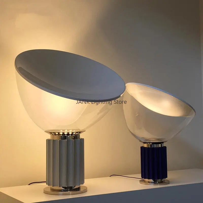 DecorBites™ Aluminum LED Desk Lamp Glass Shade High-end Decor Lighting
