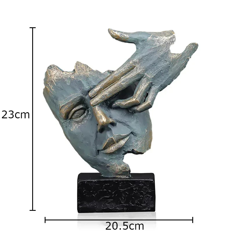 DecorBites™ Creative Thinker Modern Sculpture Decor Ornament for Desk and Room Aesthetics