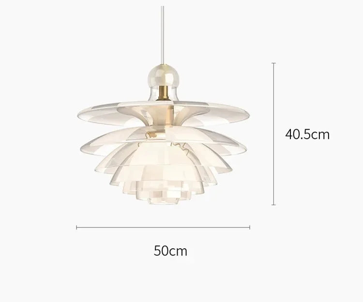 DecorBites™ Contemporary Pine Cones Pendant Lights | Acrylic Glass Hanging Lamp for Home Décor
