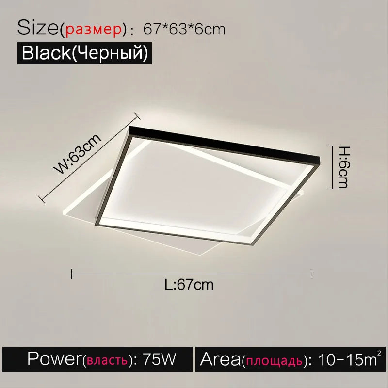 DecorBites™ LED Ceiling Lamp Set - Modern Minimalist Nordic Bedroom Living Room Lighting