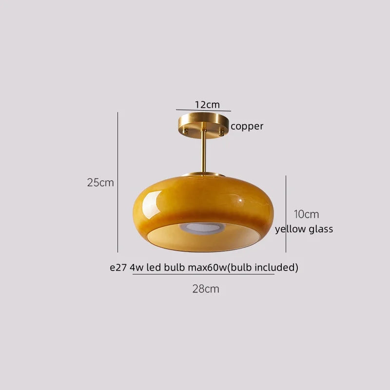 DecorBites™ LED Wood Acrylic Ceiling Lamp Modern Art Decor Light Fixture