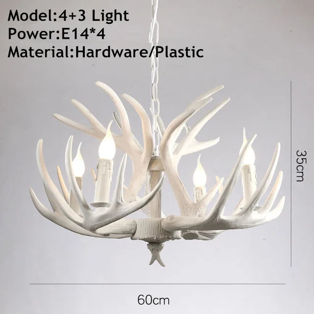 DecorBites™ Antler Pendant Chandelier for Home Decor and Lighting Fixtures