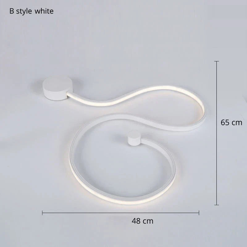 DecorBites™ Contemporary Acrylic Wall Lamps in White/Black Iron for Home Decor
