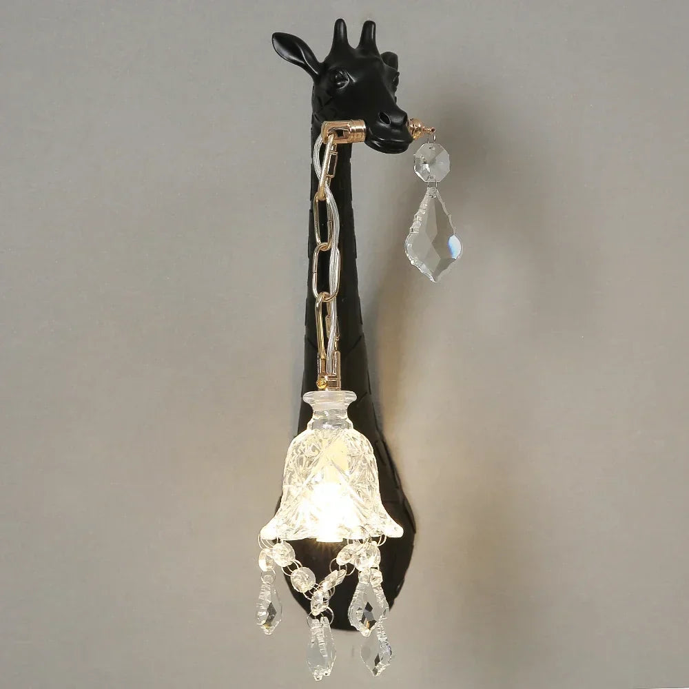 DecorBites™ Giraffe Resin Wall Lamp Sconce Light for Bedside & Living Room Decor