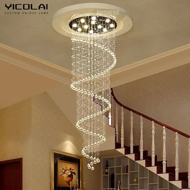 DecorBites™ Crystal LED Ceiling Chandelier: Elegant Lighting for Home Decor & Living Spaces