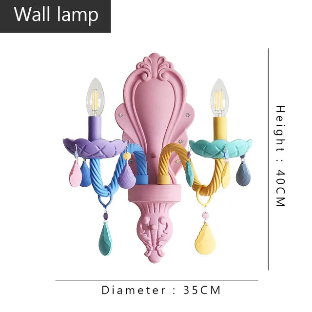 DecorBites™ Crystal Candle Chandelier: Elegant European Design for Bedroom, Restaurant & Children's Room