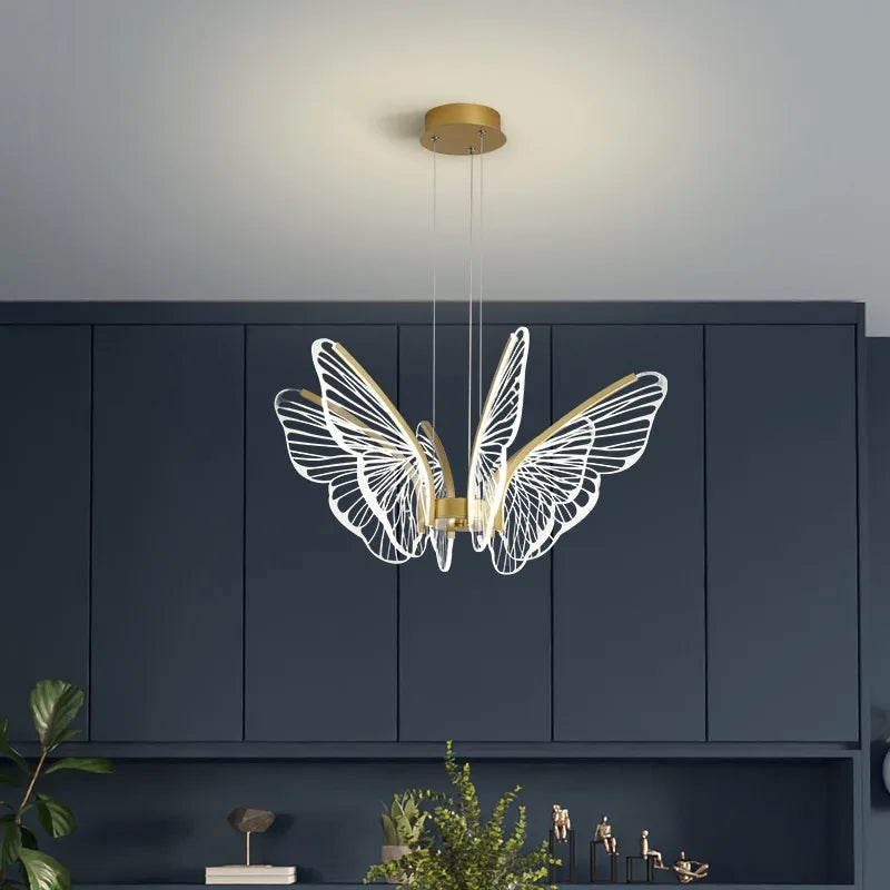 DecorBites™ LED Butterfly Chandeliers: Modern Lighting Fixtures for Home Decor