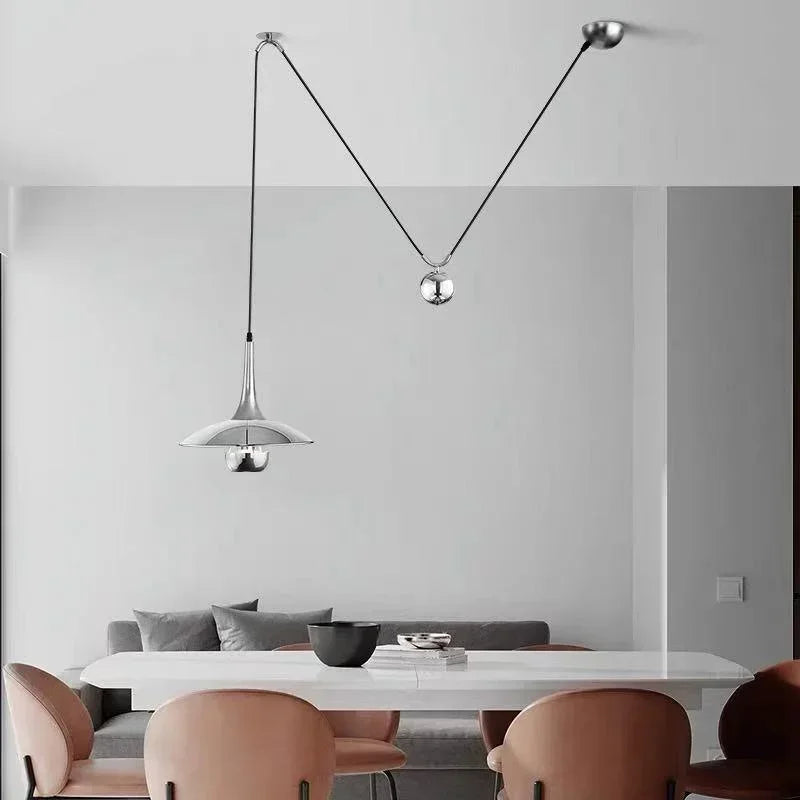 DecorBites™ LED Pendant Lighting Lamp for Bedroom Dining Room Bedside, Adjustable Hanging Light Fixture