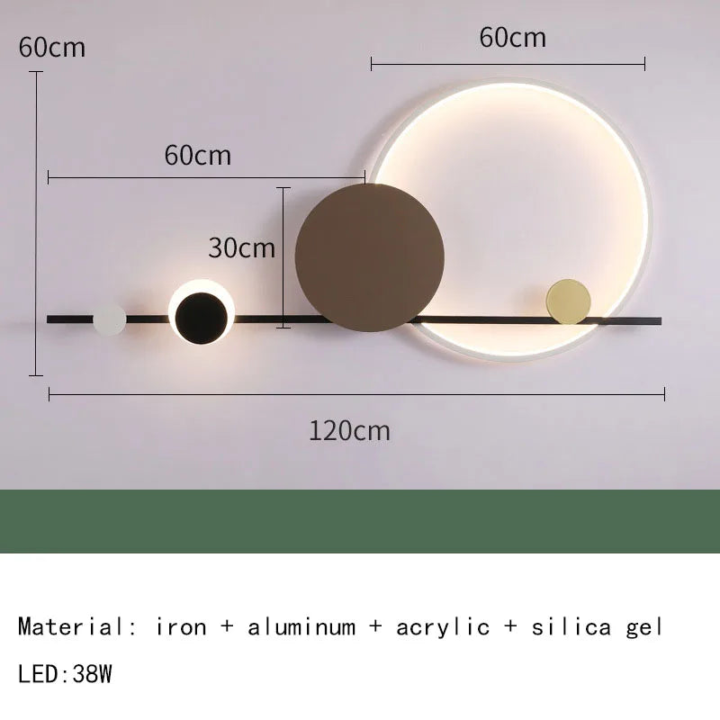DecorBites™ Art Deco LED Wall Sconce: Modern Lighting for Hotel Restaurant Corridors