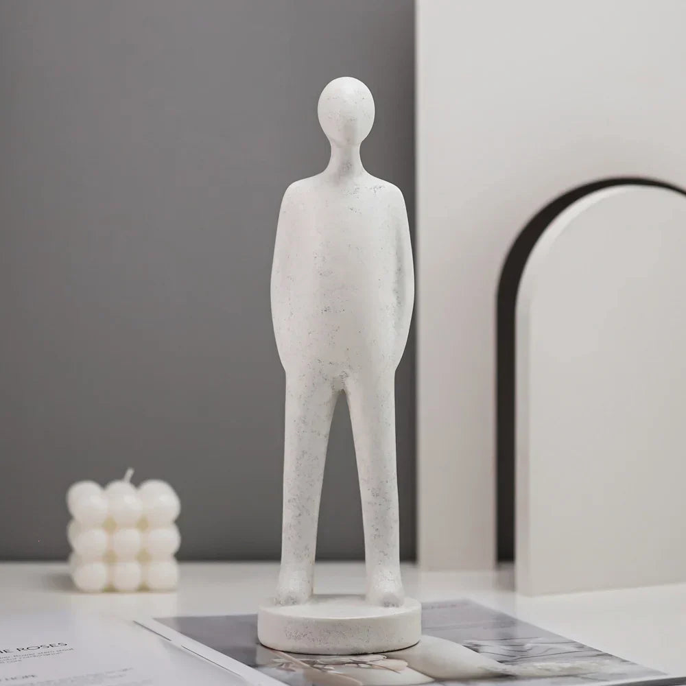 DecorBites™ Abstract People Resin Statue Set for Modern Home Decor