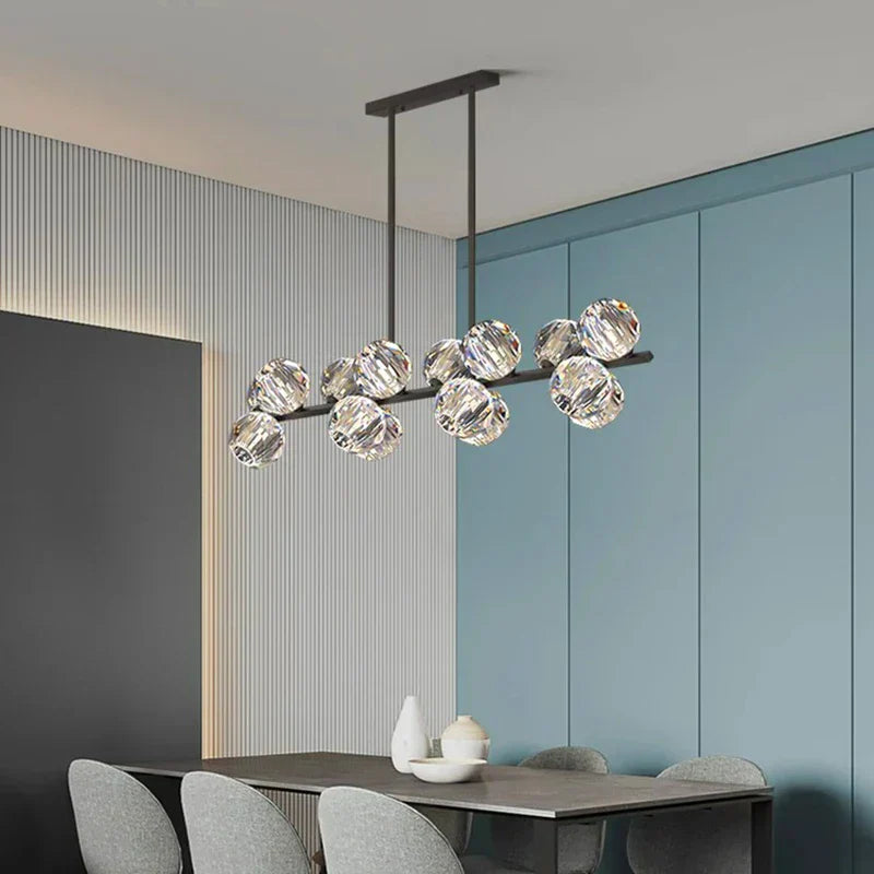 DecorBites™ Crystal Chandelier Pendant Light for Living & Dining Room Luxury Decor