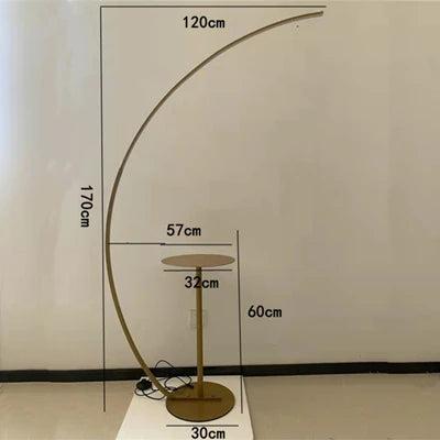 DecorBites™ Arc LED Floor Lamp with Remote Control - Nordic Minimalist Design