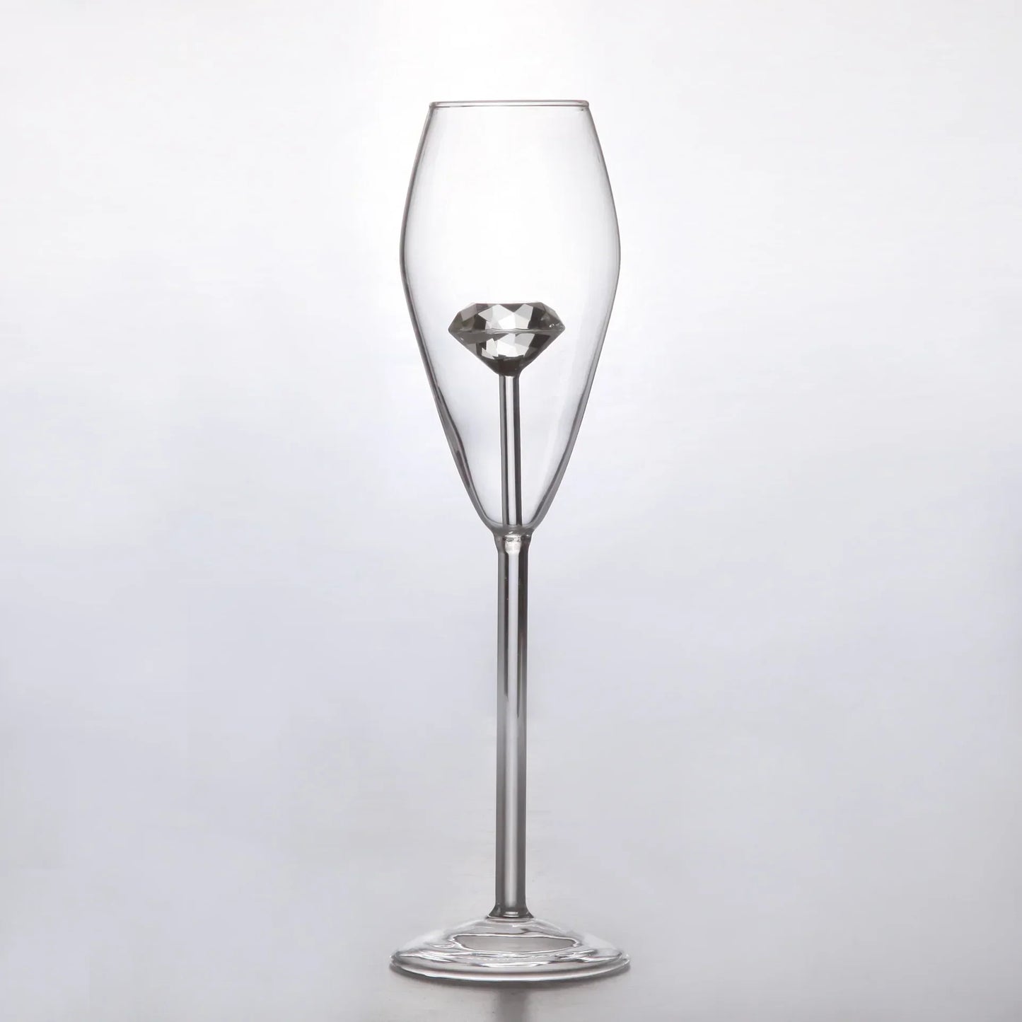 DecorBites™ 3D Pink Glass Rose Wine Goblets Set - Lovely Household Gift