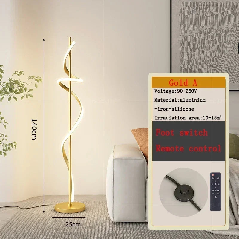 DecorBites™ LED Revolve Floor Lamp for Bedroom Living Study Indoor Decor