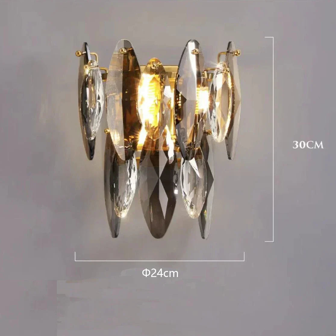 DecorBites™ Crystal LED Chandelier: Modern Luxury Indoor Hanging Lamp, Living Room Decor
