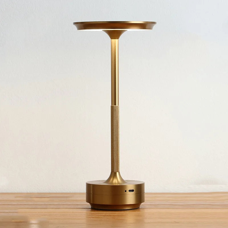 DecorBites™ Aluminum LED Desk Lamp Touch Switch Cordless Table Light for Living Room