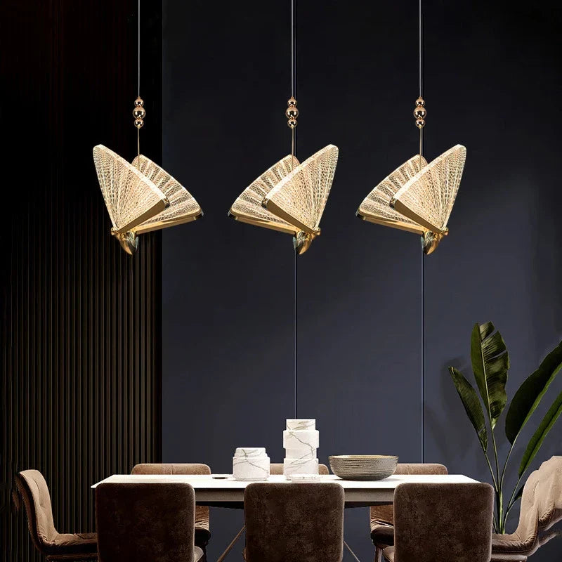 DecorBites™ Butterfly Pendant Lamps: Modern Luxury Staircase Bedroom Decor Fixtures